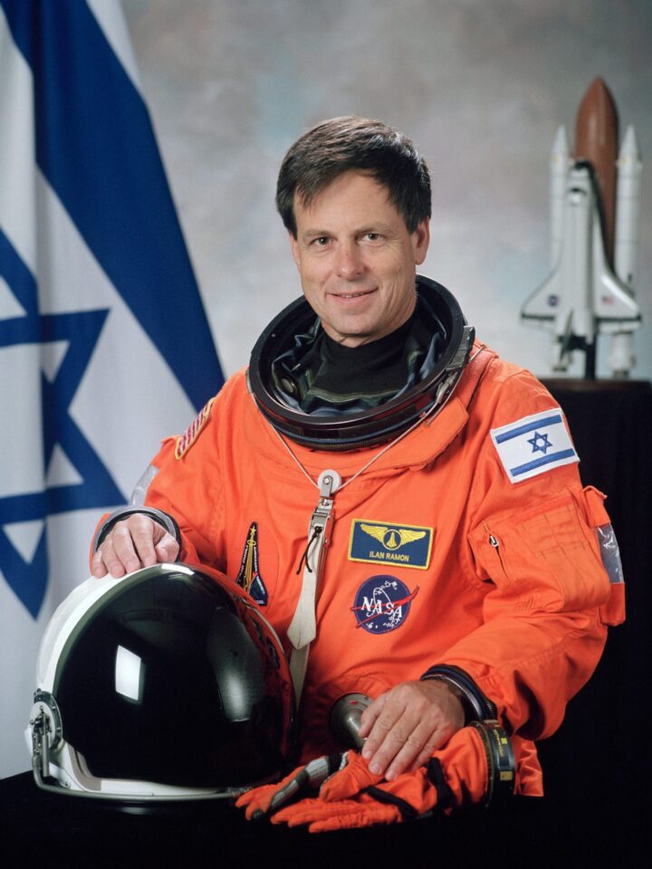 Ilan Ramon, the Israeli astronaut killed during the failed re-entry of the Space Shuttle Columbia. Photo courtesy NASA