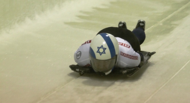Brad Chalupski slid his way to a 29th place finish at the track at the 2012 World Championships in Lake Placid.