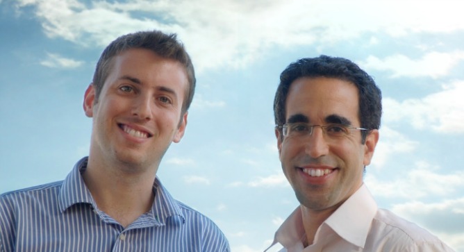 Skycure founders Yair Amit, left, and Adi Sharabani.