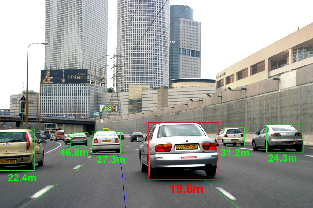 Mobileye develops camera-based systems that help drivers keep passengers safe on the roads. Photo: courtesy