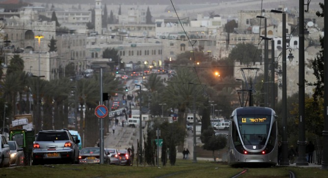The Light Rail System in Jerusalem. Photo by Flash90.