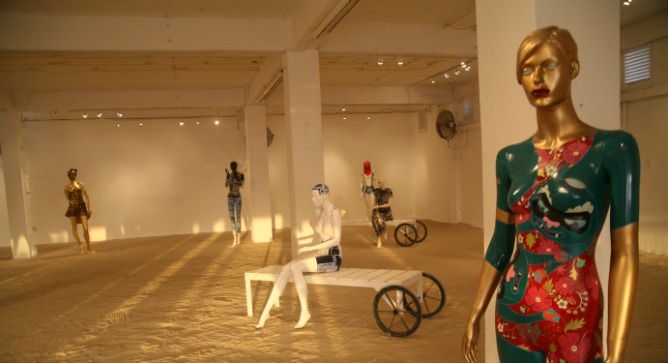 Mannequin in foreground is by Lena Revenko. Photo by Daria Frost