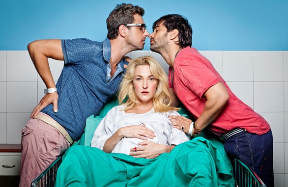 Three of Israelâ€™s most popular actors -- Iftach Klein, Maya Dagan and Yehuda Levy -- star in 'Mom and Dadz.' (Ohad Romano)