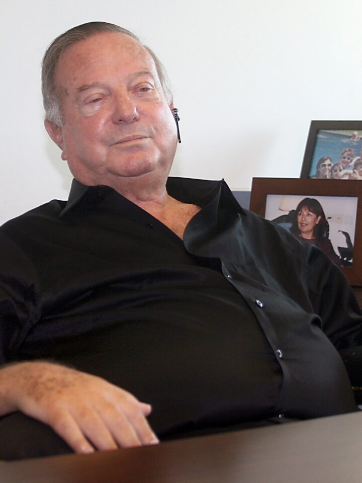 Dov Lautman, Israeli industrialist, philanthropist and Israeli Prize laureate, seen at his office in Tel Aviv on October 28, 2010. Lautman died after a long struggle with ALS. (Gideon Markowicz/Flash90)