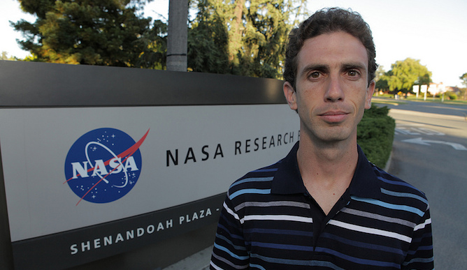 Erez Livneh at NASAâ€™s Ames Research Base. Photo by Matt Rutherford.