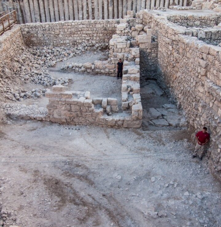 First-ever Hasmonean house discovered in Jerusalem. (Assaf Peretz, courtesy of the Israel Antiquities Authority)
