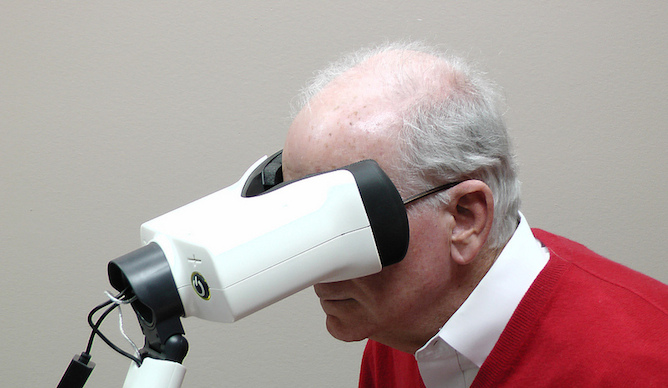AMD patients use the device daily to monitor their vision.