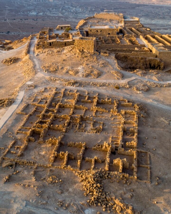 Masada, site of a legendary event in 74 CE. Photo by Orlov Sergei via Shutterstock.com