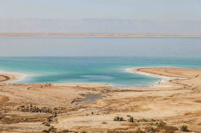 The Dead Sea shore. Image via www.shutterstock.com
