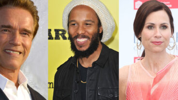 Arnold Schwarzenegger, Ziggy Marley and Minnie Driver show support for Israel. (Shutterstock.com)