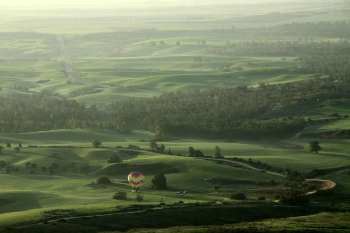 Hot air ballooning in Israel. Photo courtesy of Over Israel.