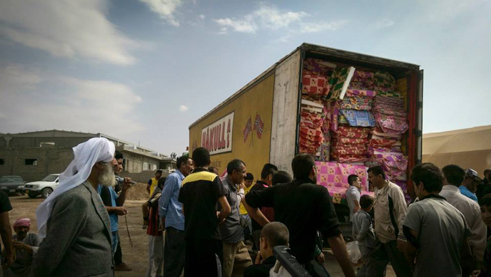 IsraAID supplies arrive for Yazidi refugees. (IsraAID)