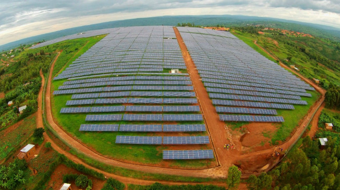 Gigawatt Globalâ€™s solar field at Rwandaâ€™s Agahozo Shalom Youth Village.