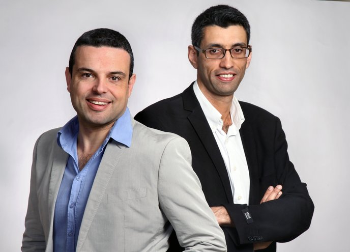 AlgoValue cofounder and CEO Raphael Meyara, left, and cofounder and CFO Tsachi Hageg.