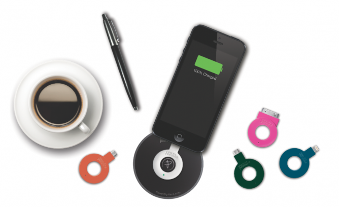 The Duracell Powermat Ring attaches to any device not already compatible with wireless charging.