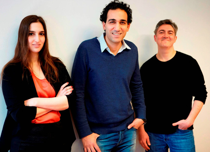The ICONYC Labs founders, from left, Sharon Mirsky, Eyal Bino and Arie Abecassis.