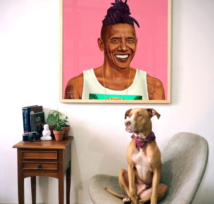 US President Barack Obama as a modern-day hipster. (Courtesy of Amit Shimoni)