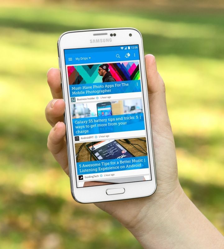 Google selected Drippler as a Must-Have Play App of 2015. Photo courtesy of Drippler