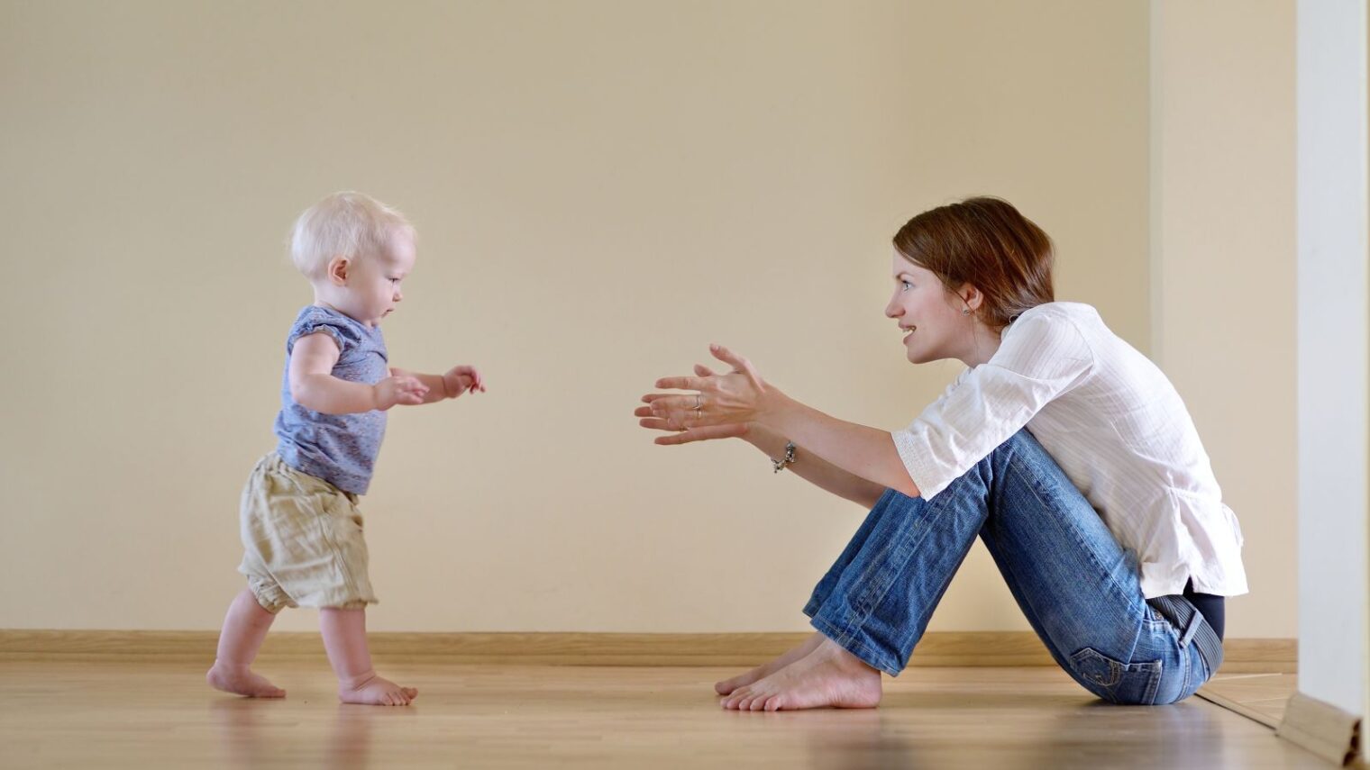 Is baby walking at the right time? Photo via www.shutterstock.com