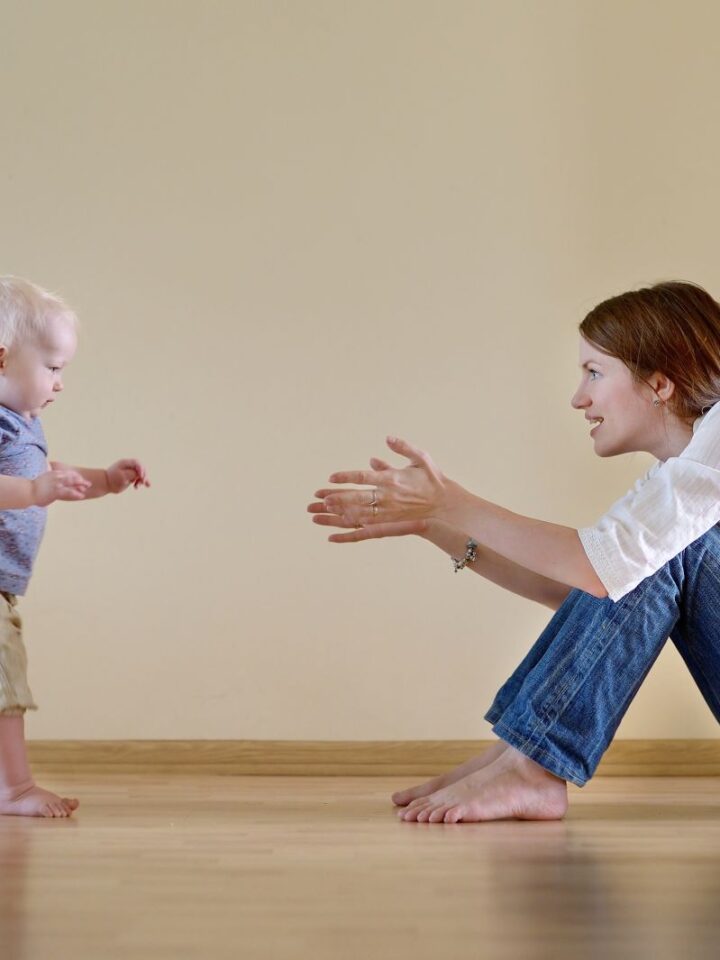 Is baby walking at the right time? Photo via www.shutterstock.com