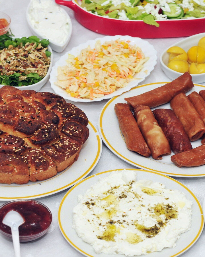 A sampler of Israeli cuisine. Image via Shutterstock.com
