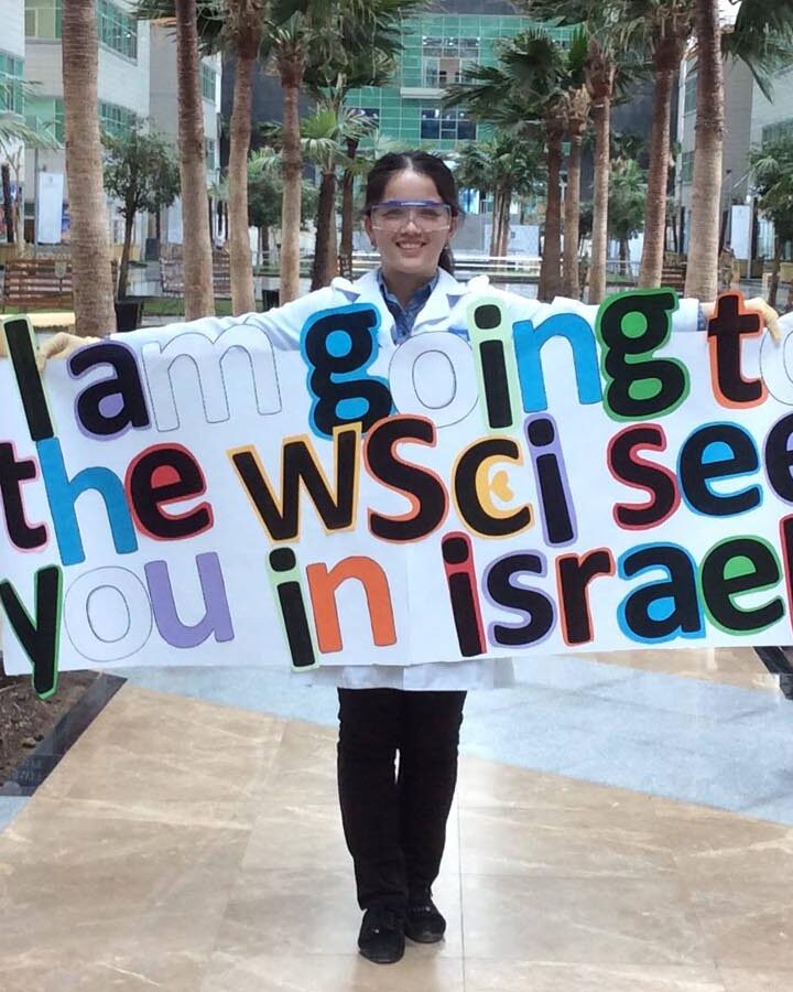 Assel Akhmetova from Kazakhstan announces her participation in the World Science Conference Israel. Photo: WSCI Facebook