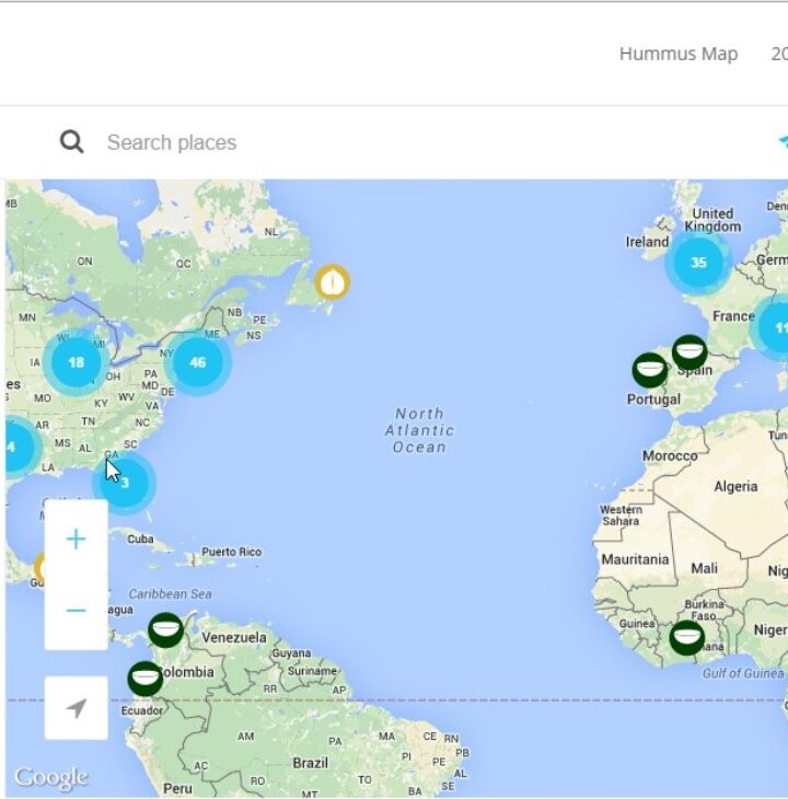 Mapme's global hummus map. Photo: screenshot