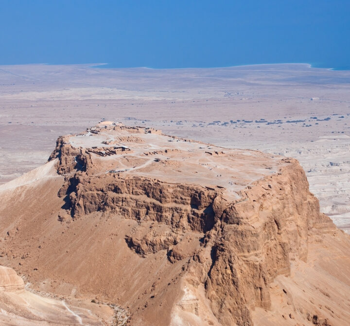 A bird's eye view of Masada. Photo via www.shutterstock.com