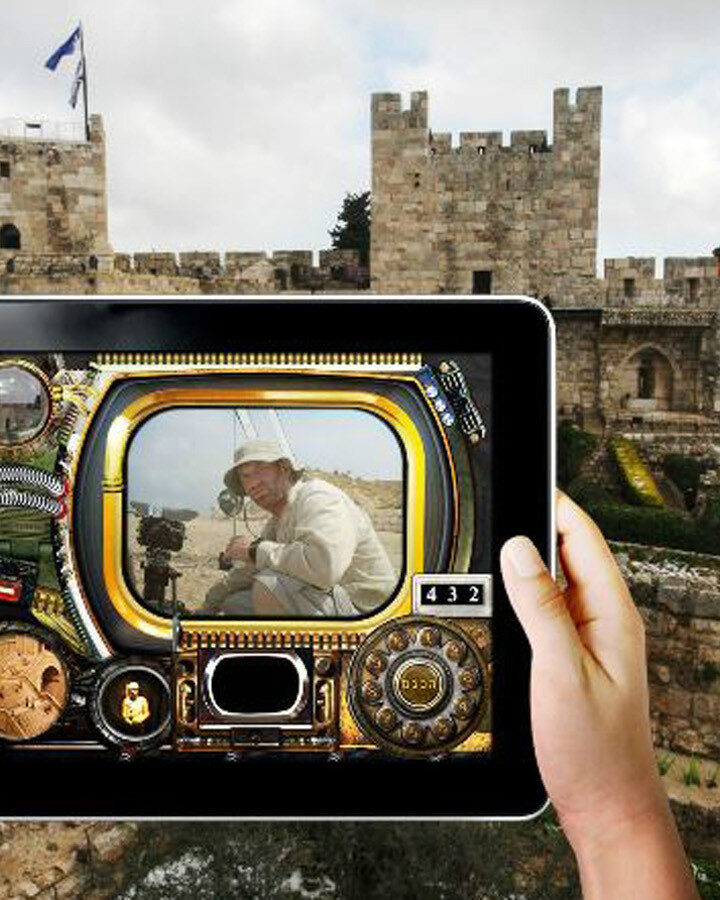 “Swipe the Citadel” at the Tower of David museum. Photo: courtesy