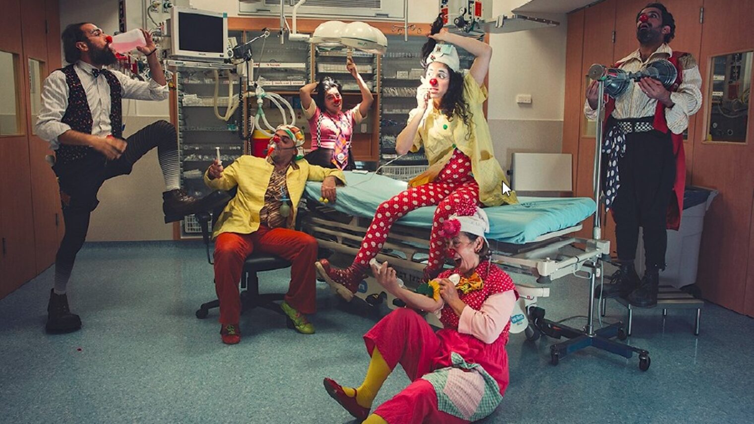 Medical clowning looks fun but it’s a serious profession in Israel. Photo by Alexey Kudrik