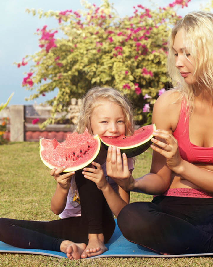 Moms should talk about healthy eating not dieting. Photo by Shutterstock