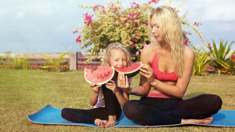 Moms should talk about healthy eating not dieting. Photo by Shutterstock