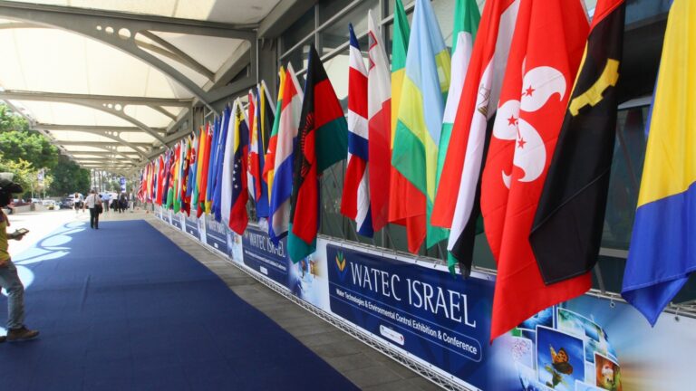 A showcase of state-of-the-art Israeli water tech innovations.   Photo courtesy of WATEC PR