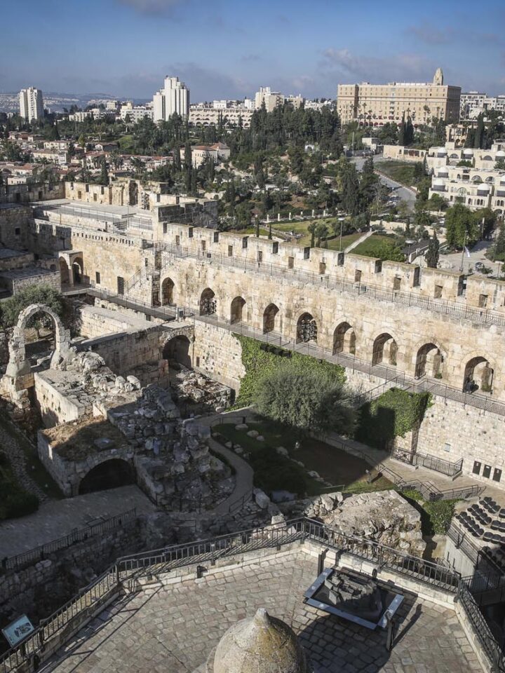 View of the Tower of David Museum. Photo by Hadas Parush/Flash90