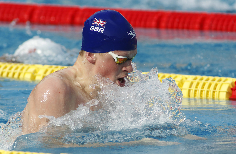 2015 world champion and the 2014 European and Commonwealth champion Adam Peaty is eyeing a new gold medal at the European Short Course Championships in Netanya. Photo by Shutterstock