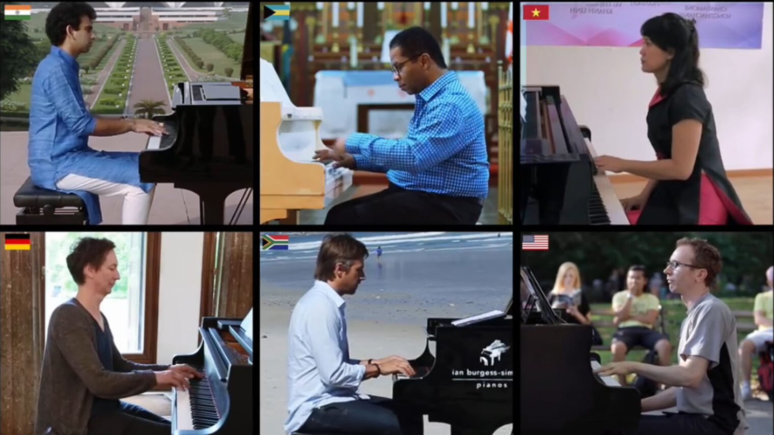 YouTube screenshot of “United Pianos.”