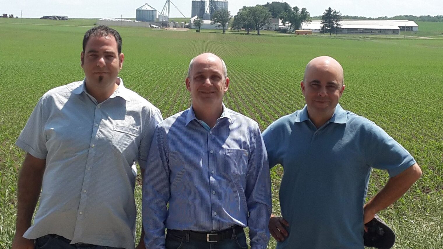 Groundwork BioAg executives, from left, Danny Levy, Yossi Kofman, Dan Grotsky. Photo: courtesy
