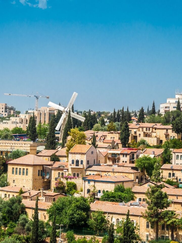 Photo of Jerusalem’s Mishkenot Sha’ananim neighborhood by Borya Galperin/Shutterstock.com