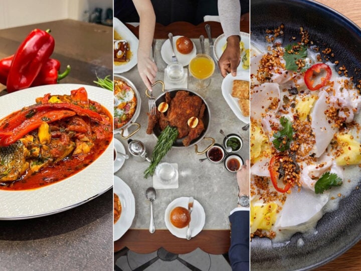 Composite photo from Instagram posts shared by chefs Einat Admony (@chefeinat), Alon Shaya (@alonshaya) and Joseph Hadad.