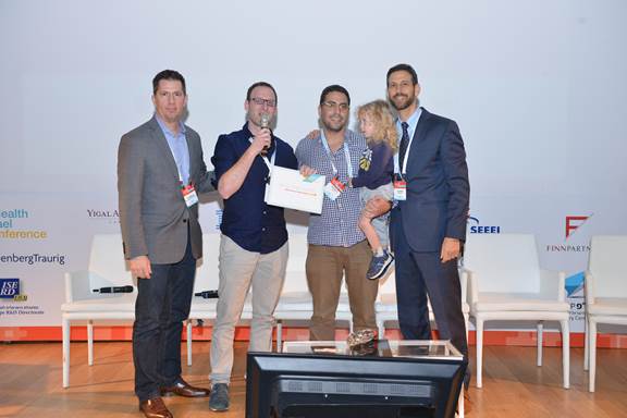 6over6, the Israeli startup with an optometry app that will revolutionize vision care, receives mHealth Israel 2016 prize. Photo by Oleg Luft