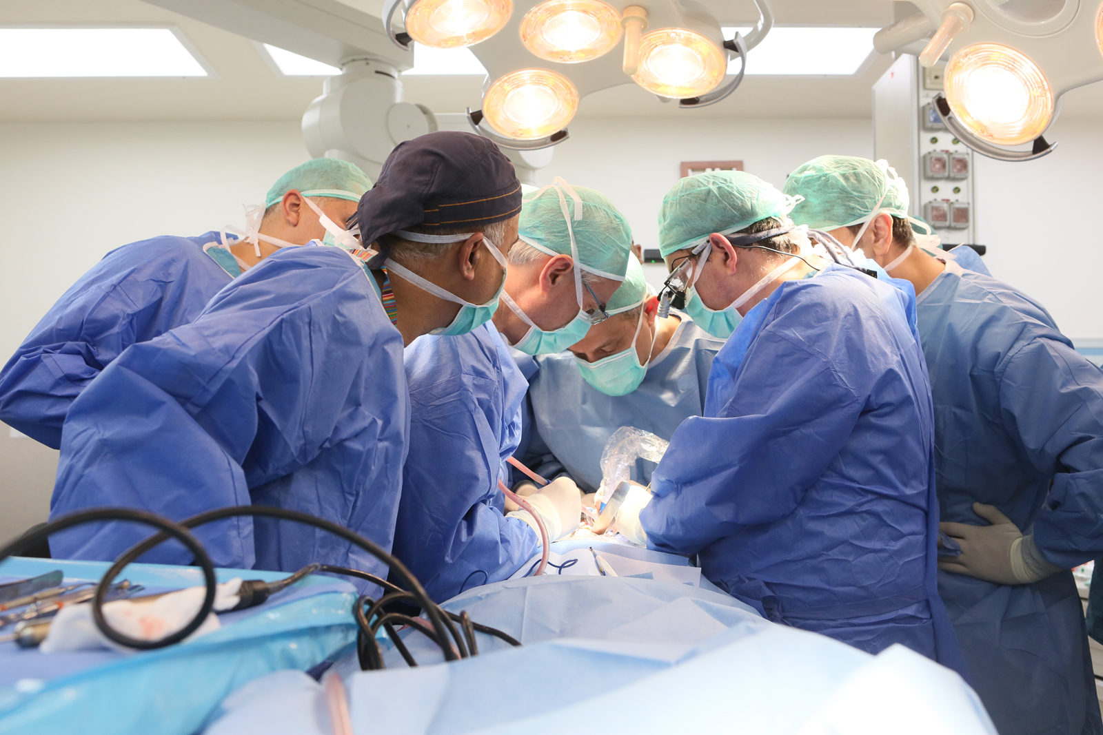 International group of doctors collaborate at the Rambam Health Care Campus in Haifa. Photo by Pioter Fliter