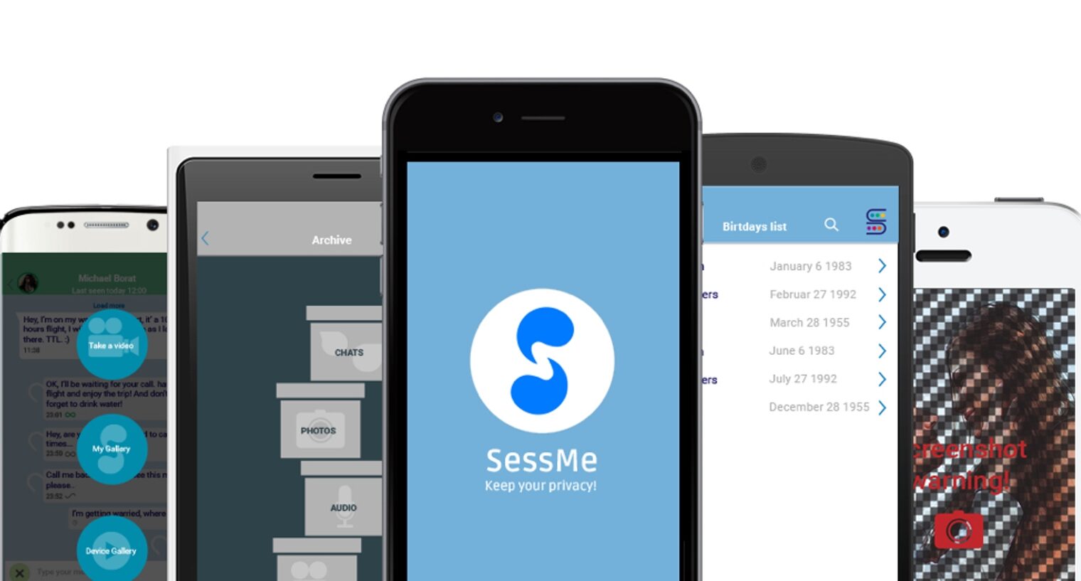 SessMe lets you erase photos and texts you’ve sent, encrypt messages and do many other functions related to privacy. Photo: courtesy