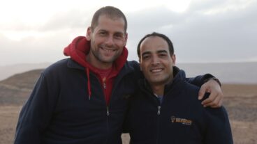 Ami Dror, left, and Forsan Hussein are partners in Zaitoun Ventures. Photo: courtesy