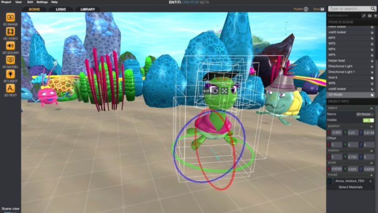 ENTiTi Creator lets amateurs add AR and VR content. Screenshot courtesy of WakingApp