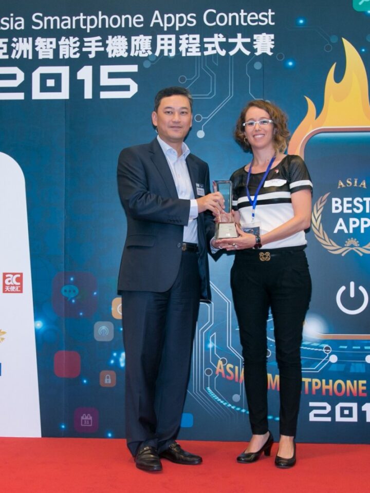 Silver award winners WinkApp at last year's Asia Smartphone Apps Contest. Photo courtesy
