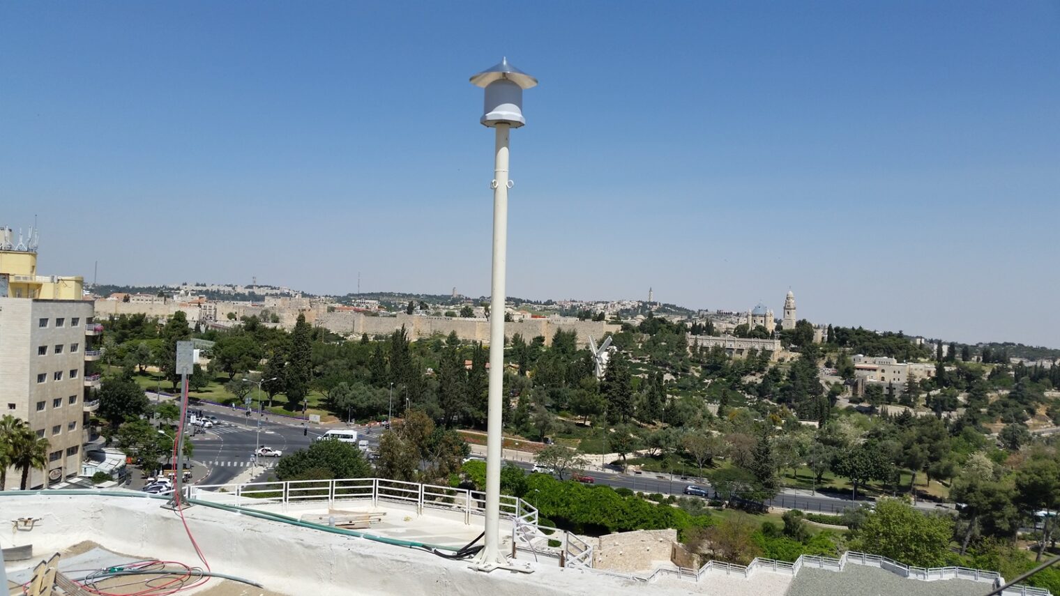 Looking out over Jerusalem’s Old City from the roof of the Inbal Jerusalem Hotel. Photo by Danny Seaman