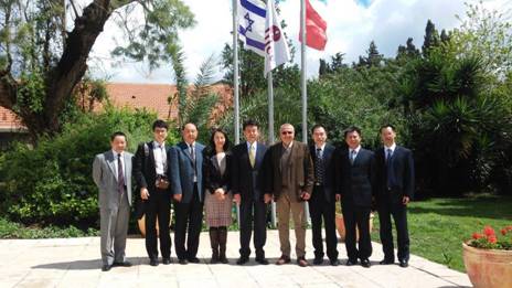 Galilee International Management Institute and China Association for International Exchange of Personnel delegates. Photo courtesy