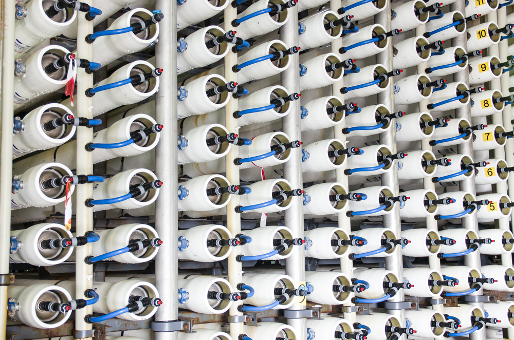 Fortune 500 companies rely on Israeli water tech. Pictured here: A reverse osmosis plant for desalinating sea water in Israel. Photo via Shutterstock.com
