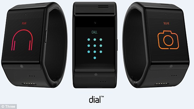 The Dial wearable tech watch packs Israeli tech. Photo via Three UK