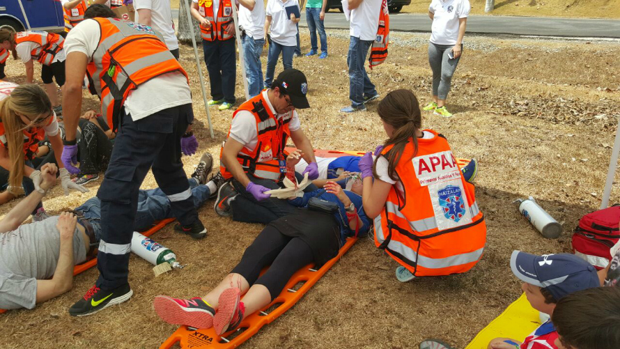 Mass casualty incident drill in Panama. Photo by United Hatzalah Spokesperson's Department